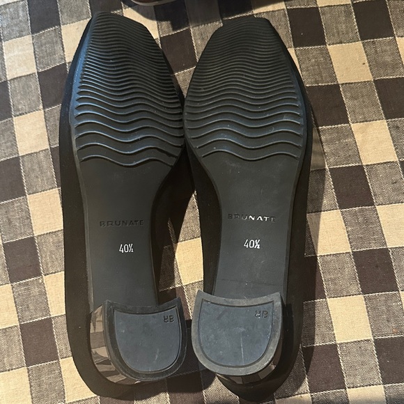 Brunate Black Women's Loafers in Black Suede size 40 1/2 - Picture 4 of 4